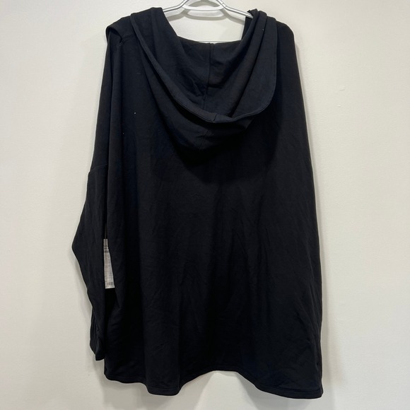 Athleta Purana Wrap Sweatshirt 3XL NWT $89 Gray Cris Cross Hood Knit - Picture 6 of 10